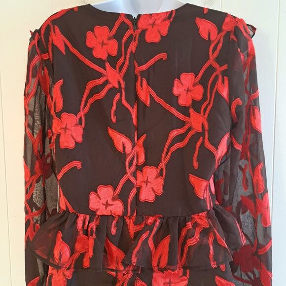 Kensie Floral Print Ruffled Dress - Picture 9 of 11